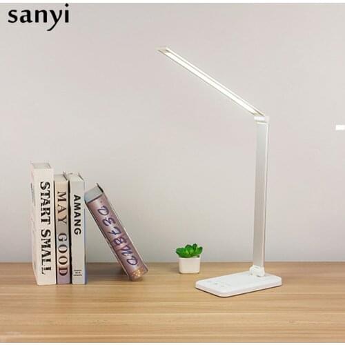 6W Touch switch Desk Reading Lights/Lamp Touch switch stepless dimmable Adjustable Clamp On Bedside Book lights