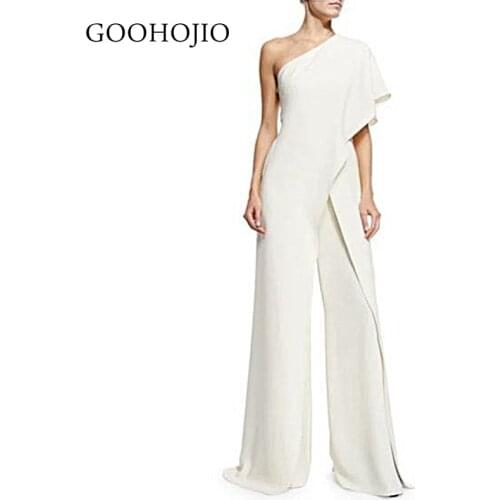 GOOHOJIO 2021 Spring Autumn New Strapless Casual Rompers Women Temperament Women Jumpsuit for Party High Waist Jumpsuit Women