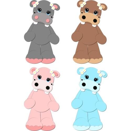 New hippo Puzzle Wooden Die Scrapbooking N11 Cutting Dies Multiple Sizes Compatible With Most Die Cutting Machines