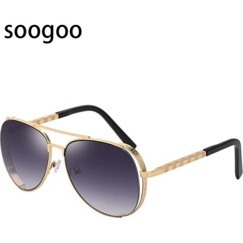 2020 New sun glasses mens hollow-out brushed toad sunglasses mens pilot fashion sunglasses2283