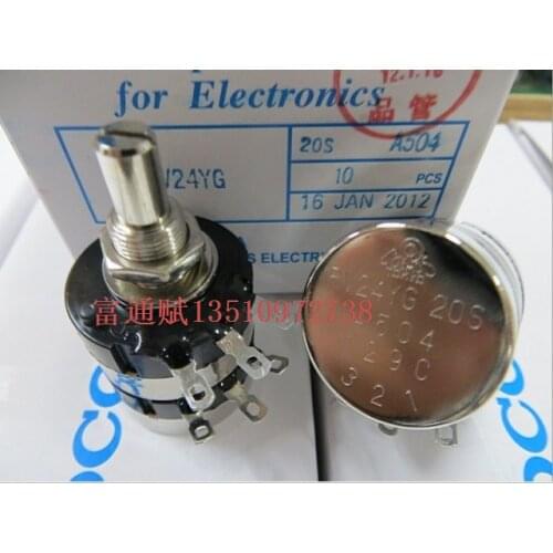 [VK] original TOCOS RV24YG 20S A504 double potentiometer A500K 20mm round shaft