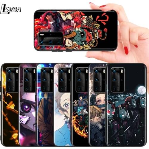 Hot Anime Demon Slayer Kimetsu No Yaiba For Huawei Mate 10 20 X 5G 30 40 RS Porsche Lite P Smart S Z Pro Plus Phone Case