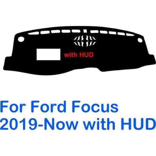 Anti-Slip Mat For Ford Focus 2019-Now with HUD DashMat Sun Dashboard Mat Cover Pad Car Interio