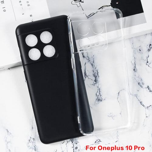 Transparent Phone Case For OnePlus 8T Silicon Caso Anit-knock Soft Black TPU Case For One Plus 8T OnePlus8T 1+8T Back Cover Capa