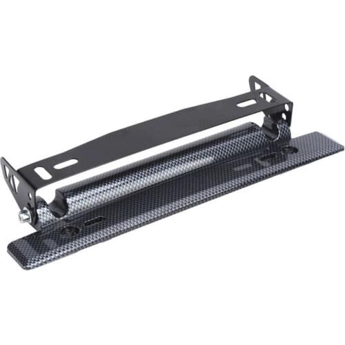 License Plate Frame License Plate Frame Carbon Fiber Style Adjustable Universal Automobile DIY Modification License Plate Stand
