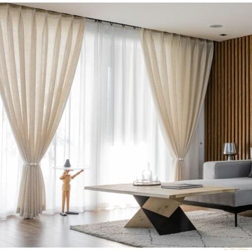 MRTREES Mordern Solid Tulle for Living Room Bedroom Kitchen Sheer Curtains for Door Voile Drapes Window Treatment for Home Decor