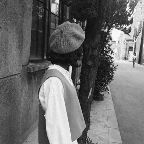 Women Hat Warm Winter Beret Knitted Baggy Beanie Hat Ladies Solid Color Cap Girl Berets For Ladies