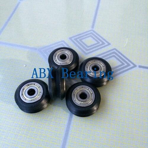 10pcs/lot 6mm W V groove bearing Openbuilds for 3D printer nylon wheel ball bearing with pulley track roller 606ZZ 606Z 606 BW25