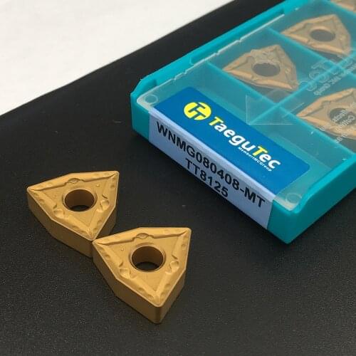 10PCS WNMG080408 MT TT8125 CNC Lathe Tools Carbide Inserts Carbide Tip Steel Parts External Turning Tool Carbide Insert