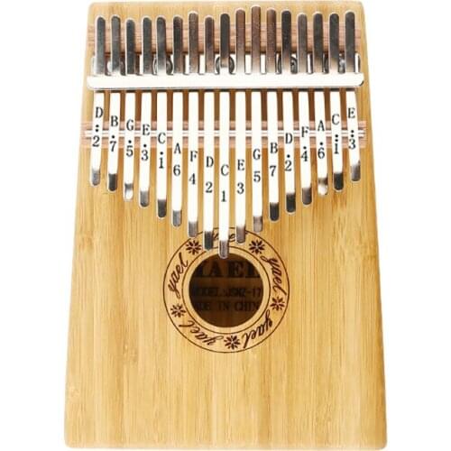 17 Key Kalimba Thumb Piano Mbira Natural Mini Keyboard Finger Percussion music Instrument Bamboo Solid wood