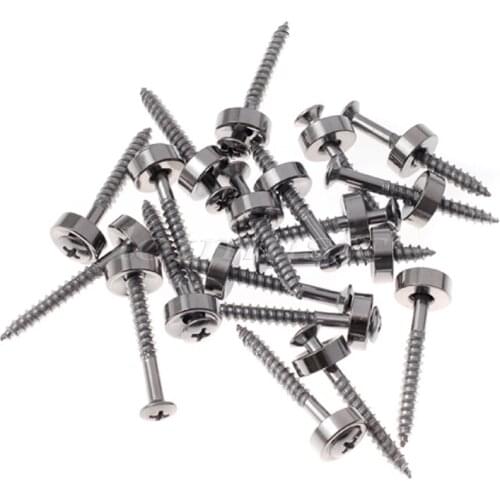 20Pack Silver Neck Joint Bushings And Bolts -Electric Guitar Parts