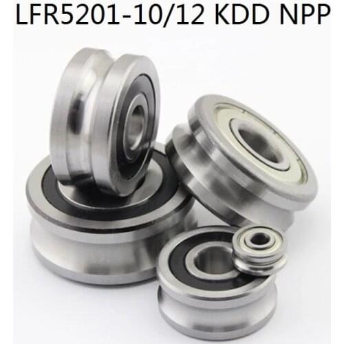 200pcs/lot LFR5201 LFR5201-10 LFR5201-12 KDD NPP U Groove Track Guide Roller Pulley 12x35x15.9mm