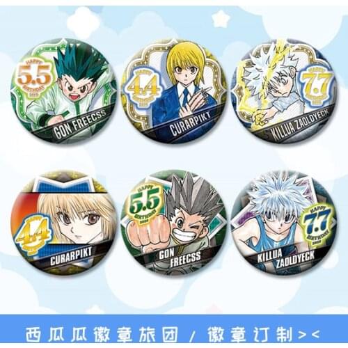 58mm Anime HUNTER×HUNTER Killua Zoldyck badge Brooch Buttons