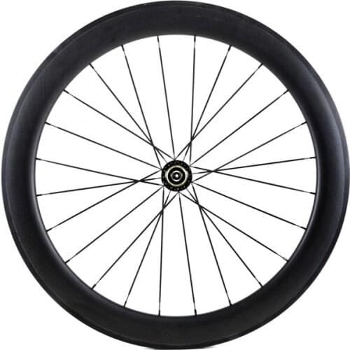 700C full carbon Rear wheels 60mm depth 25mm width clincher/Tubular Road bike carbon Rear wheelset with 3K matte finish