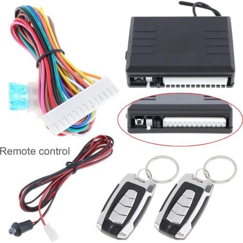 Car Burglar Alarm Remote Control Car Door Keyless Entry Engine Start Alarm System Push Button Remote Starter Stop Auto For Car