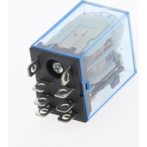 AC 220V DC 12V 24V 10A Coil Power Relay Car Auto Electronic Mini Micro Electromagnetic Relay switch 8 feet intermediate relay