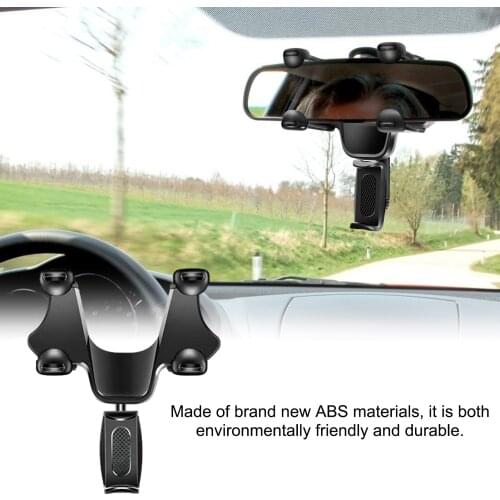Car Rearview Mirror Mobile Phone Stands Adjustable Phone Holder Car Phone Bracket Rearview Mirror Navigation Car Accessories Hot