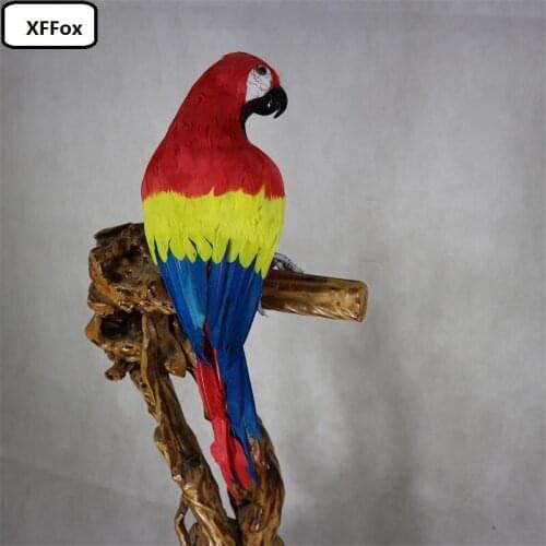 Big simulation turned parrot model foam&furs real life red-yellow-blue parrot bird doll gift about 60cm xf1150