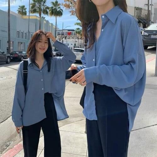 Женские голубые рубашки CRRIFLZ China At AliExpress