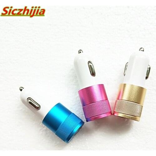 Dual USB2.1V small steel gun car charger for Citroen C-Quatre C-Triomphe Picasso C1 C2 C3 C4 C4L C5 Elysee/DS-series