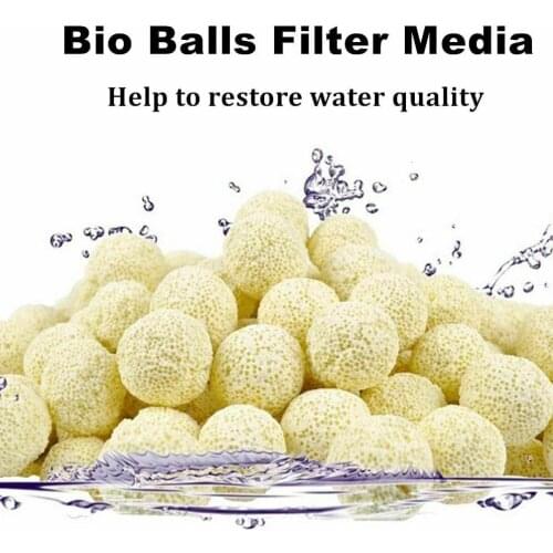 10x Aquarium Filter Media Bio Balls Ceramic Biochemical Ball Nitrifying Bacteria House For Aquarium Fish Tank Filter