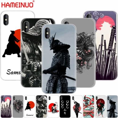 HAMEINUO Samurai cell phone Cover case for iphone X 8 7 6 4 4s 5 5s SE 5c 6s plus