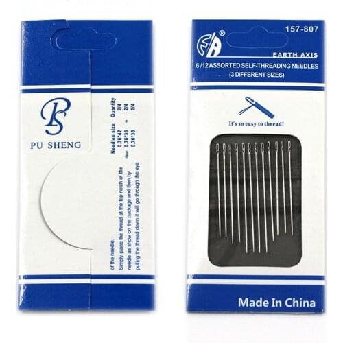 Old man needle double-hole hand-stitched needle nickel-plated gold and silver tail needle gift needle for the elderly