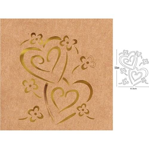 Metal Cutting Dies heart link 2020 new die template for DIY Scrapbooking Photo Album Decor Embossing Paper Card Crafts Die Cut
