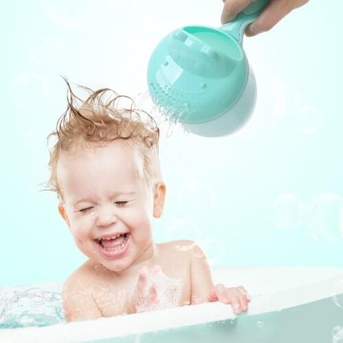 Baby Multifunctional Cute Shampoo Cup Children Shower Bath Bath Spoon Shampoo Cup Water Cup Baby Supplies Watering Cup