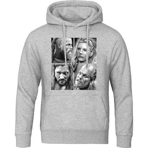 Men odin Vikings Print Hooded Hoodies Jackets 2020 spring autumn man long sleeve Fleece Hip Hop Streetwear Sweatshirts Warm coat