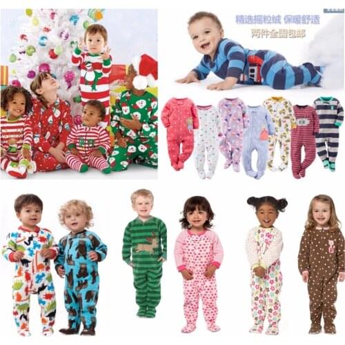 2020 New Arrival Child Polar Fabric One Piece Sleepwear Derlook Romper Spring And Autumn Of Small Male Female Baby Plus Size
