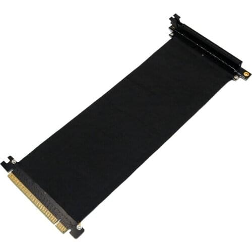 PCI Express 3.0 High Speed 16X Flexible Cable Extension Adapter Riser Card PC Image Card Cable 25cm-90 Degree