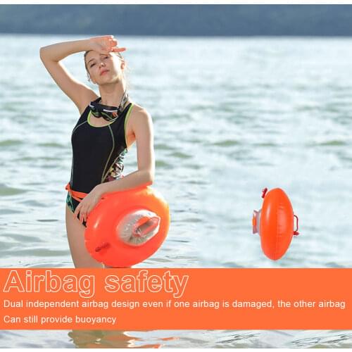 PVC Swimming Buoy Double Airbags Clothing Drowning Prevention Swimming Float Bag