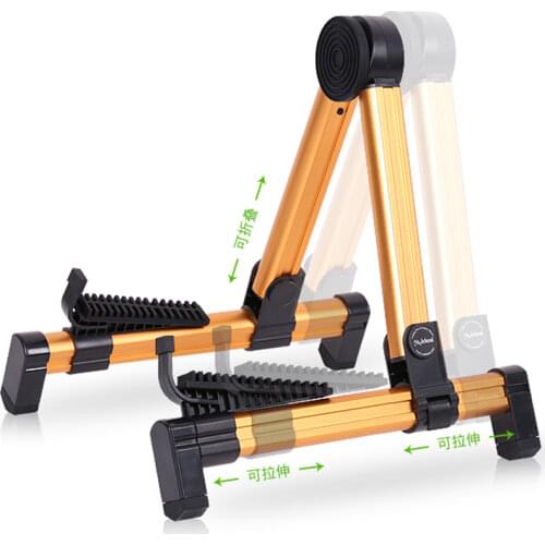Foldable Guitar Stand adjustable Electric Wood Classical Guitar Stand Ukulele Pipa Violin Stand