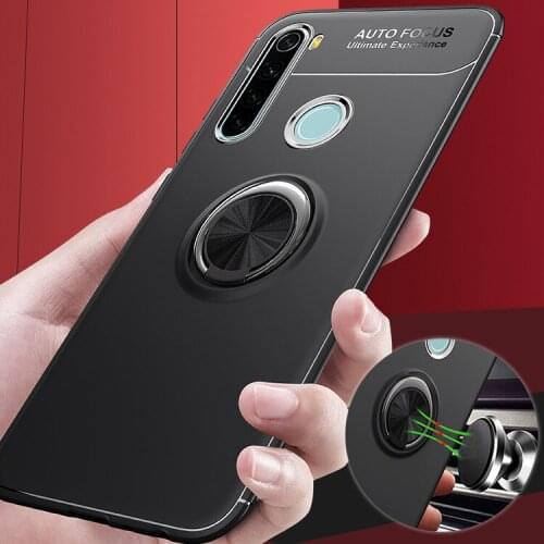 100pcs 360 Rotating Adsorption TPU Cover Car Holder Stand Magnet Case For Xiaomi Redmi Note 10 Pro Max 10S 9 9A 9C 9S 9T K40