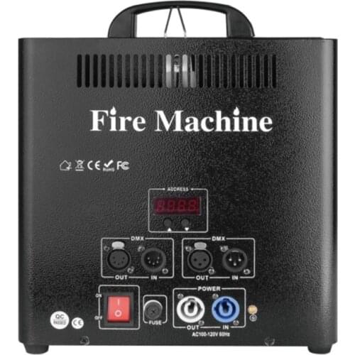 Grezer 180W DMX Fire Works Machine Stage Wedding Concert Flame Projectors