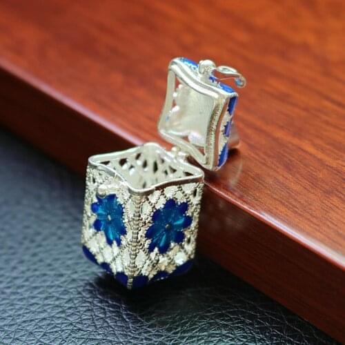 Rectangle Diffuser Necklace Essential Oil Aromatherapy Locket Pendant Charm