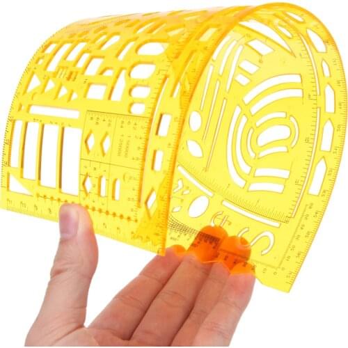 Seven different Ruler Durable K Resin Military Drawing Template Drafting Ruler Stencil Measuring Tool Au13 19 Droship