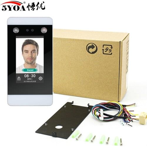 Dynamic Face Recognition Access Control system Wifi TCP IP Device 4.3 inch Touch Screen Facial punch card HD Camera Attendance