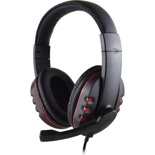 Stereo 3.5mm Wired Gaming Headphone For PS4 Xbox one PS4 PC Over-Head Gamer Headphones With Mic Volume Control Game Earphones