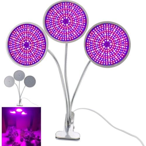 Full Spectrum 290 LED Flower Plants Lights Hydroponics Grow Lamp Tent Greenhouse Plant Growth US EU Plug With Desk Clip