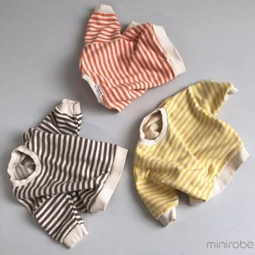 New 2019 Spring Autumn Cotton Boys Girls Clothes Baby Girls Stripe Tops Fashion Children Long Sleeve Tops