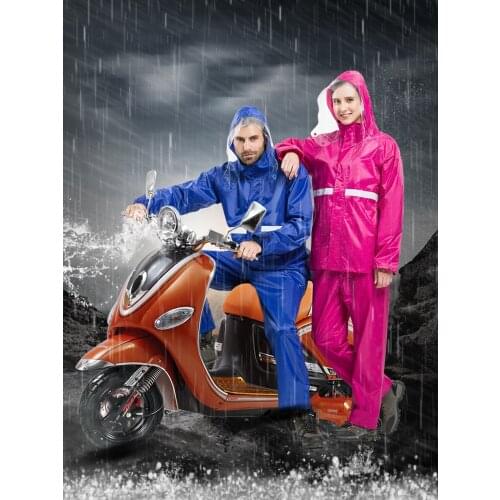 Rainproof Raincoat Rain Pants Suit Thickened Waterproof Full Body Mens and Womens Split Adult Long Fashion Coat Yuyi