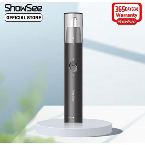 Showsee Electric Mini Nose Hair Trimmer Portable Ear Nose Hair Shaver Waterproof Clean Comfortable Safer Low Noise Cutter