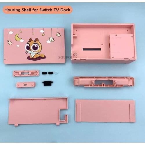 2021 NEW Pink For Nintend Switch TV Dock Replacement Housing Shell Cover for Nintendo Switch TV Dock Case Wholesales