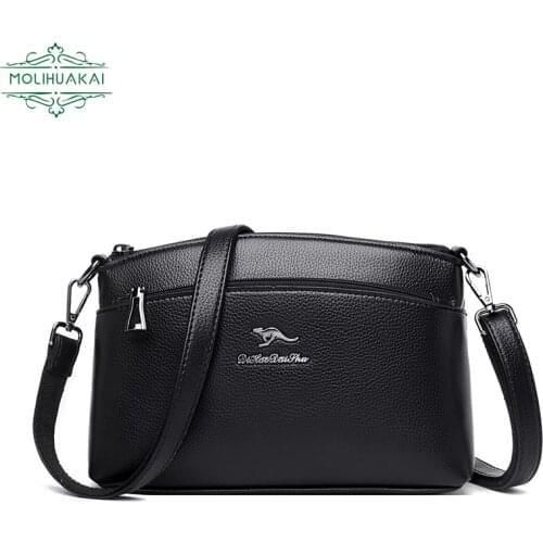 Ladie Solid Color Messenger Bag High Quality PU Leather Sac A Main 2021 New Series Shoulder Bag Fashion Shopping Bagenvelope Bag