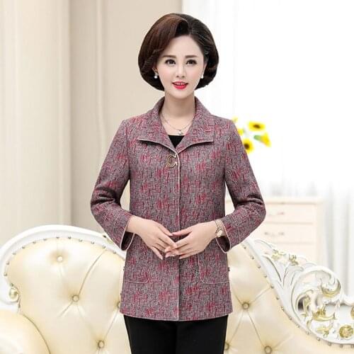 Spring Autumn Plus Size Women Jacket Coat Printing Fashion Slim Long Sleeve Outwear Casual Elegant Lady Tops Overcoat 5XL f2816