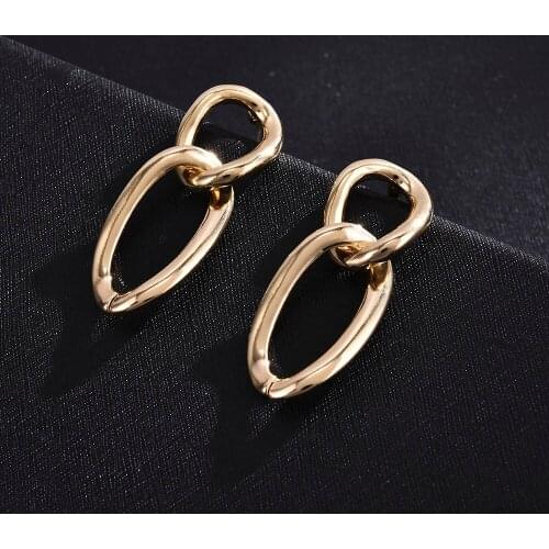 Women Clip Earrings Without Ear Hole Chain Simple Retro Romantic Stud Earring Cartilage U-shaped Double-layer Jewelry Hot Sale