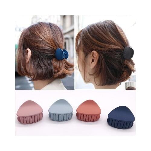 1PC Han Edition Contracted Womens Hair Claws Pure Color Elegant Trumpet Hair Bang Hair Claws