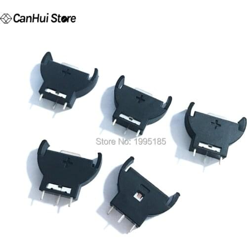 10Pcs/Lot CR2032 CR2025 Vertical Battery Coin Cell Holder Upright Mount Case Socket 3 Pin Electronic Tool